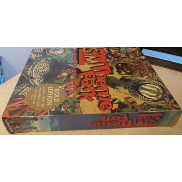 Sim Theme Park Gold Edition PC 2000 2 CD-ROMs Big Box No Manual Windows 95/98 - Picture 4 of 10